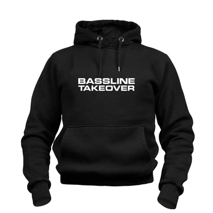 BASSLINE TAKEOVER HOODIE BLACK (GOLD LOGO)