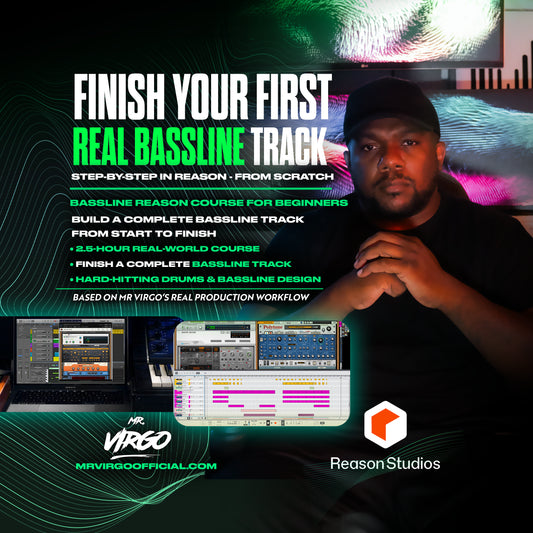 Finish Your First Real Bassline Track: Reason Course for Beginners